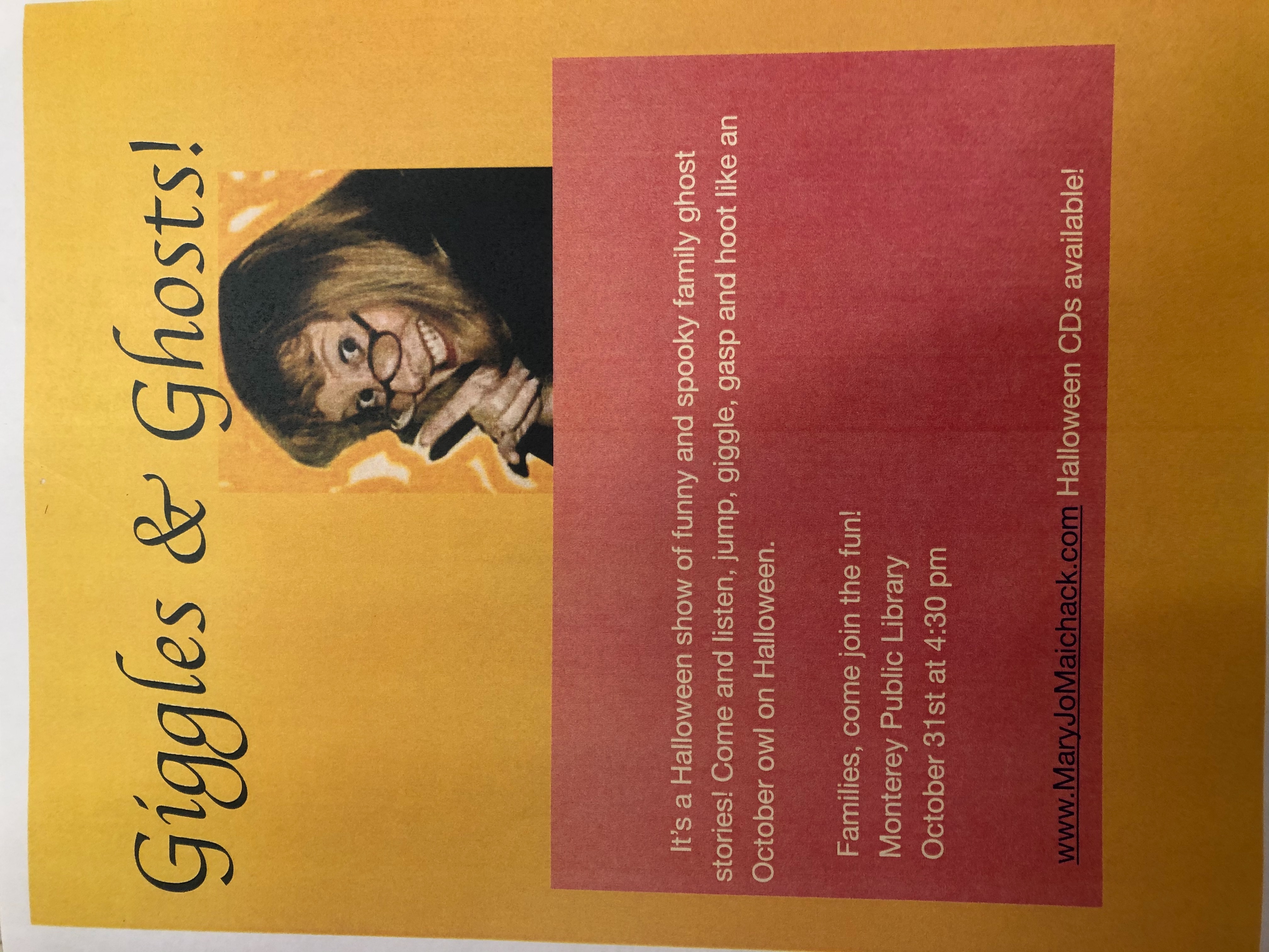poster promoting event